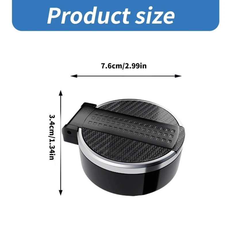 자동차 컵 홀더를위한 F3KD ASHTRAY 냄새 증거 차 컵 홀더 안전한 뚜껑과 함께 ashtray