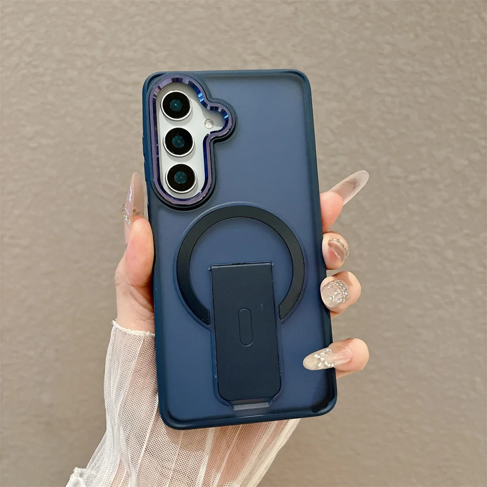 Armor Folding Magnetic Shockproof Matte Case - Durable Hard Cover