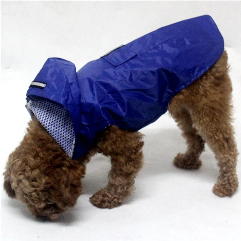 Waterproof Dog Raincoat Hoodie Jacket Rain Poncho Pet Rainwear With Reflective Stripe All Sizes Big Puppies Dog Raincoat