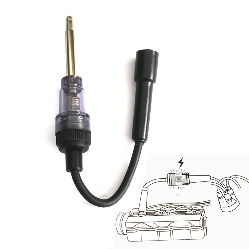 Car Ignition System Testing High voltage Line Automobile Spark Plug