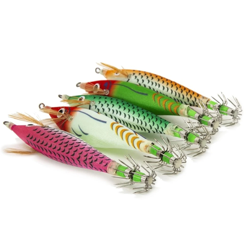 Squid Baits Fishing Jig Tackle Equipment Wide-range Glow