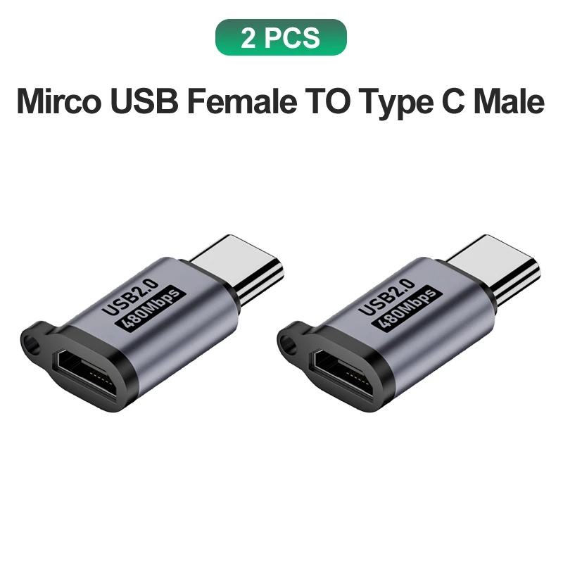 2x MicroUSB to C