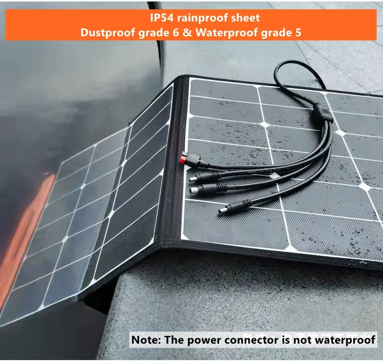 YYHC- 100W Solar Cell Charger with USB Outputs Portable Foldable Solar Panel for 240/300/500/1000/1500w Power Station