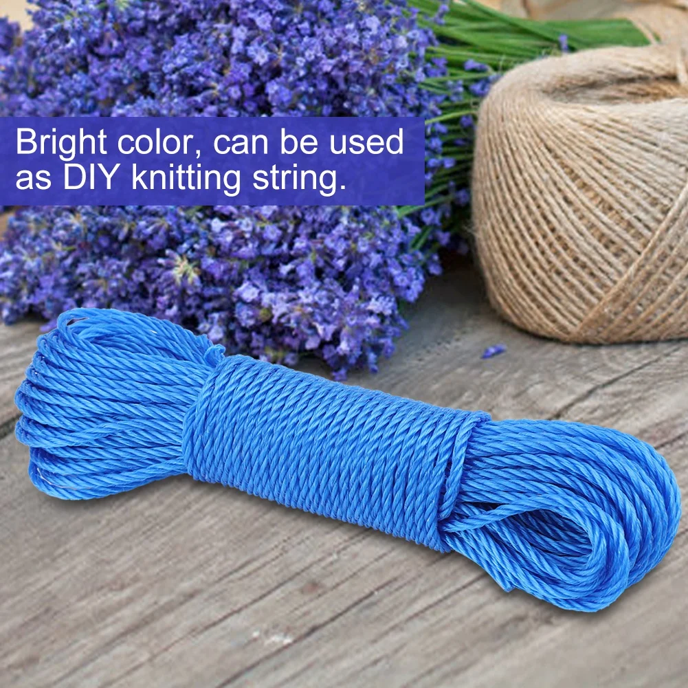 20m Nylon Rope Lines Cord Clothesline Garden Camping Outdoors 2