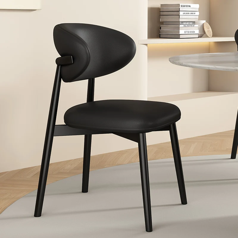

Makeup Salon Dining Chairs Comfortable Upholstered Unique Nordic Chairs Designer Library Chaises Salle Manger Home Furnitures