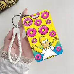 Adorable Cartoon Protective Case with Retractable Card Holder and Lanyard (Mix02)
