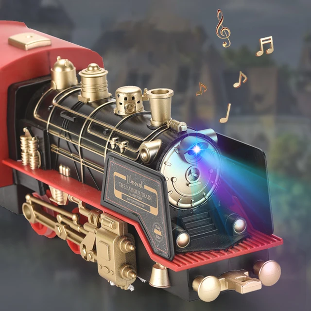 Electric Trains S5,Electric Trains Set Lighteds Electric Trains Toy With Sound For Kids Children 2