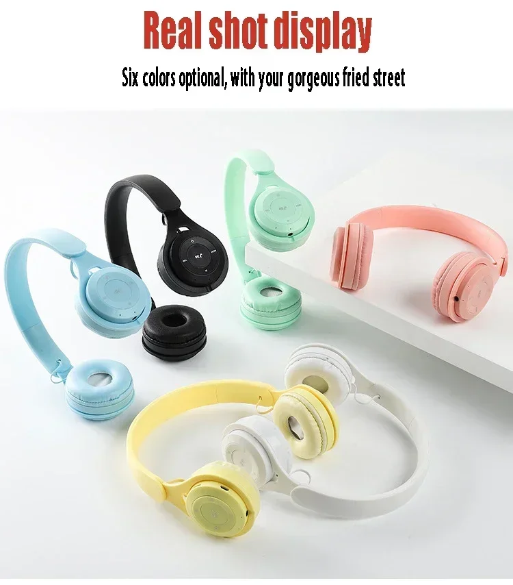 Wireless Bluetooth Headphones With Noise Reduction For Children_voghion.com