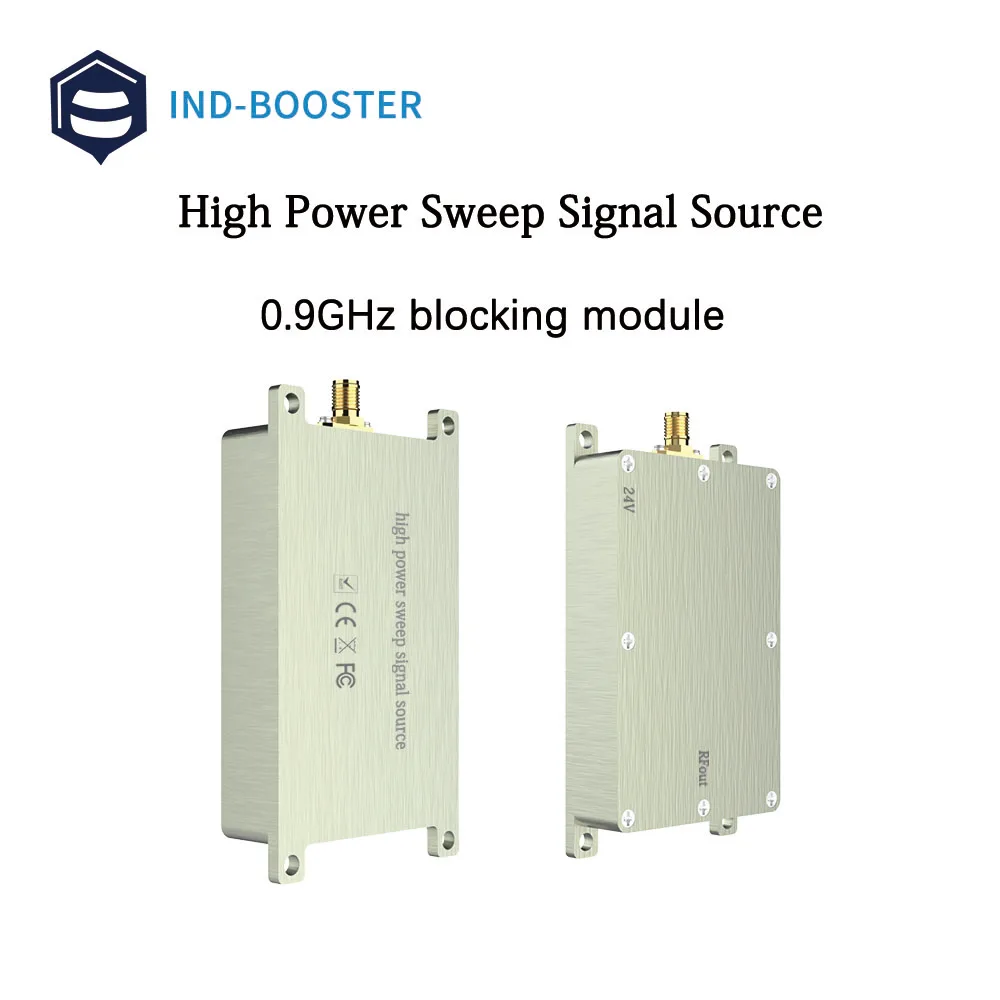 안티 드론 모듈 차단 RF 스윕 소스 차단용 무선 신호, 0.9GHz 안티 fpv 900MHz 차단기, 865-965MHz