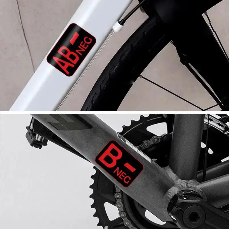 Blutgruppen-Notfallaufkleber aus wasserfestem Vinyl für Motorradhelm und Auto – Detail 23
