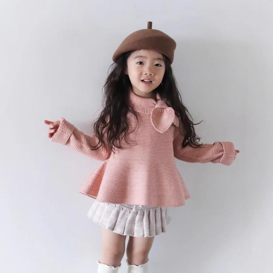 여아 스웨터 2025 겨울 신상품 MP 레트로 패션 리본 아동 니트 가디건 순면 귀여운 따뜻한 여아 스웨터 재킷