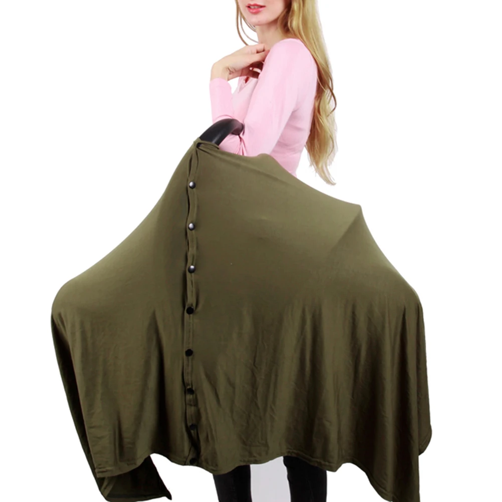 Multifunctional Breast Feeding Scarf Portable Button Pregnant Breastfeeding Covers Soft Stretch Lightweight Gifts for Mom