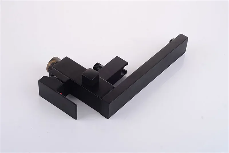 Description Picture 6 of itemBlack Bathtub Faucet Chrome Floor Stand Mixer 360 Degree Rotation Spout with Handshower Head Bath Shower