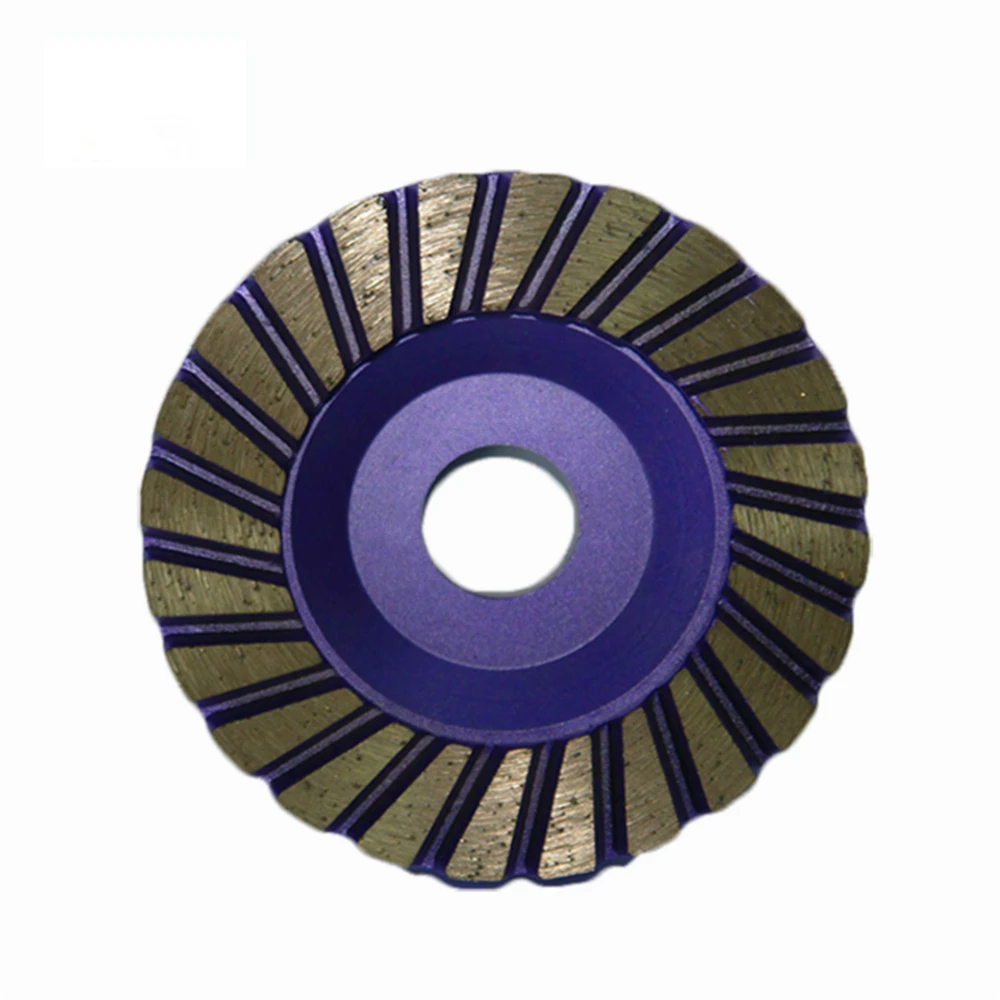 GD67 Diamond Metal Abrasive Polishing Pad 5 Inch Continuous Turbo Segment Grinding Disc for Stone Concrete Terrazzo Floor 9PCS