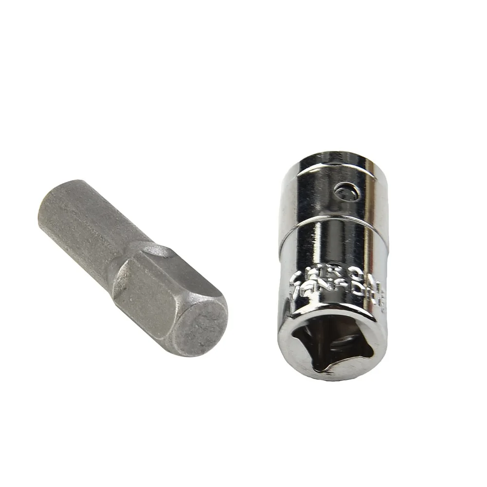 Socket Adapter Converter Impact Drill Socket 1/4 Hex Shank To Square Driver Tool 25mm Quick Change Hand Tool Accessories 2pcs