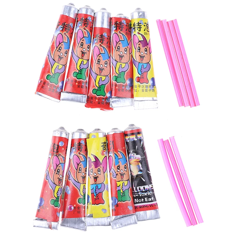 10Pcs Bubble Glue Toy Blowing Colorful Bubble Ball Plastic Balloon Won't Burst Safe For Children Gift Space Balloon toy 3