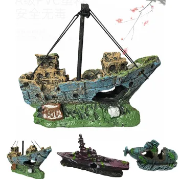 Pirate Ship Aquarium Decor 1