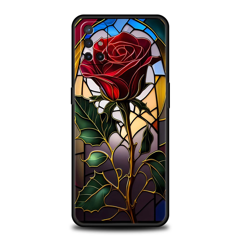 Cartoon Rose Silicone Phone Case Cover