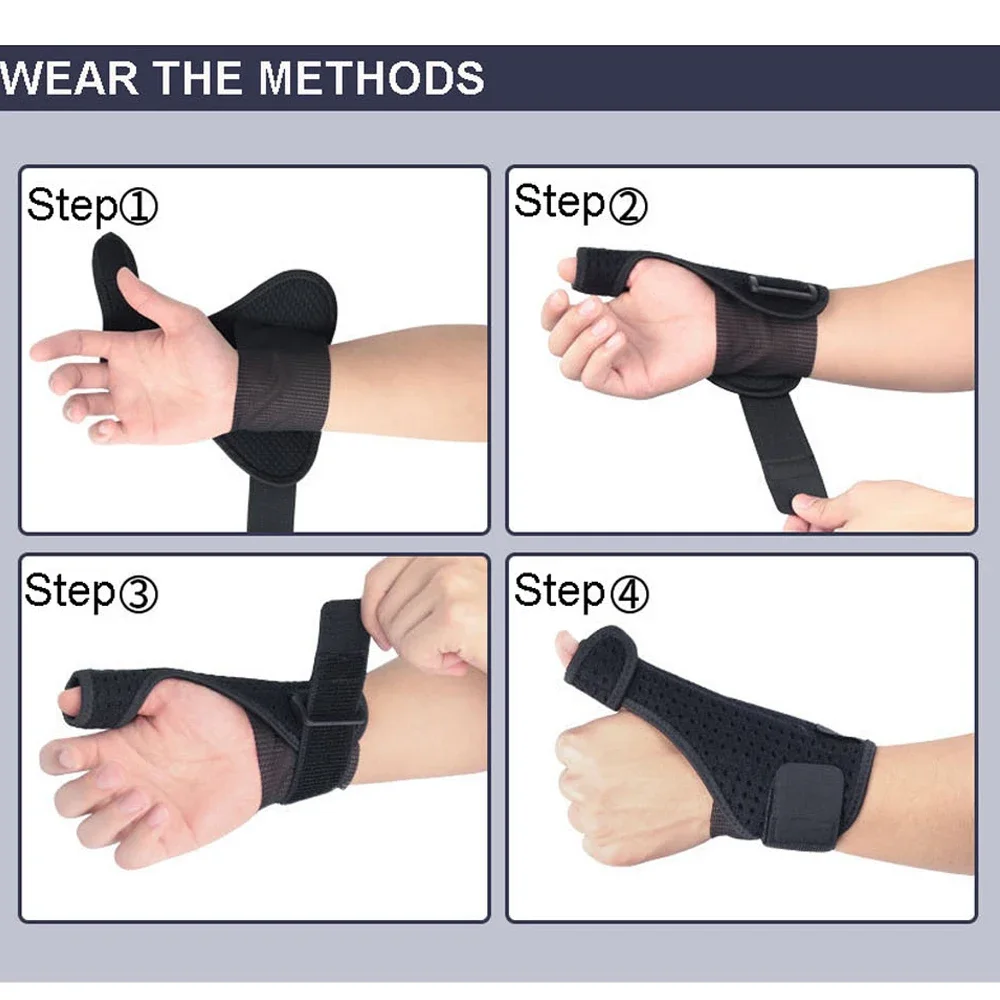 1Pcs Wrist Thumb Support Brace Wrist Splint Tendonitis Arthritis Breathable Thumb Protector Guard Fits Right and Left Hand wrist guards