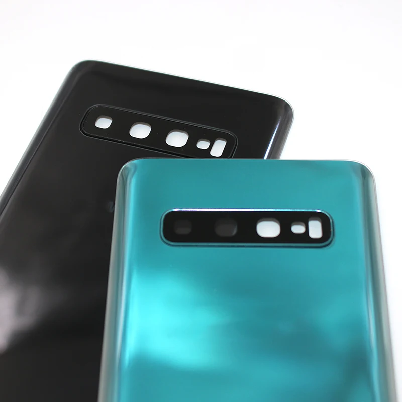 Samsung Galaxy S10 S10+ S10E Back Glass Replacement Battery Cover Rear Housing Door With Camera Lens phone back cover glass battery cover glass phone back cover