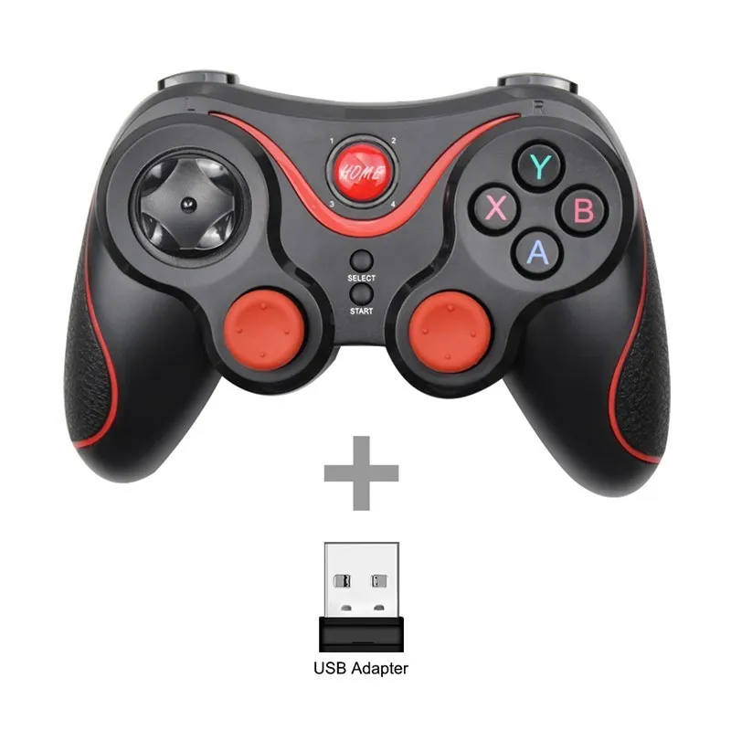 Wireless 3.0 Game Controller Terios T3/X3 For PS3/Android Smartphone Tablet PC With TV Box Holder T3+ Remote Support Bluetooth 