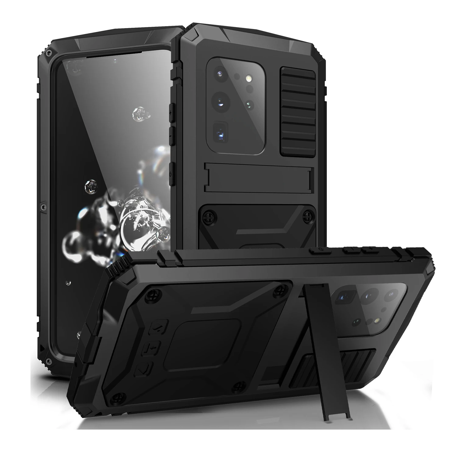 Armor Case For Samsung S20 Ultra Plus Capa 360 Full Body Protection Heavy Duty Shockproof Funda Kickstand Holder Water Resistant |