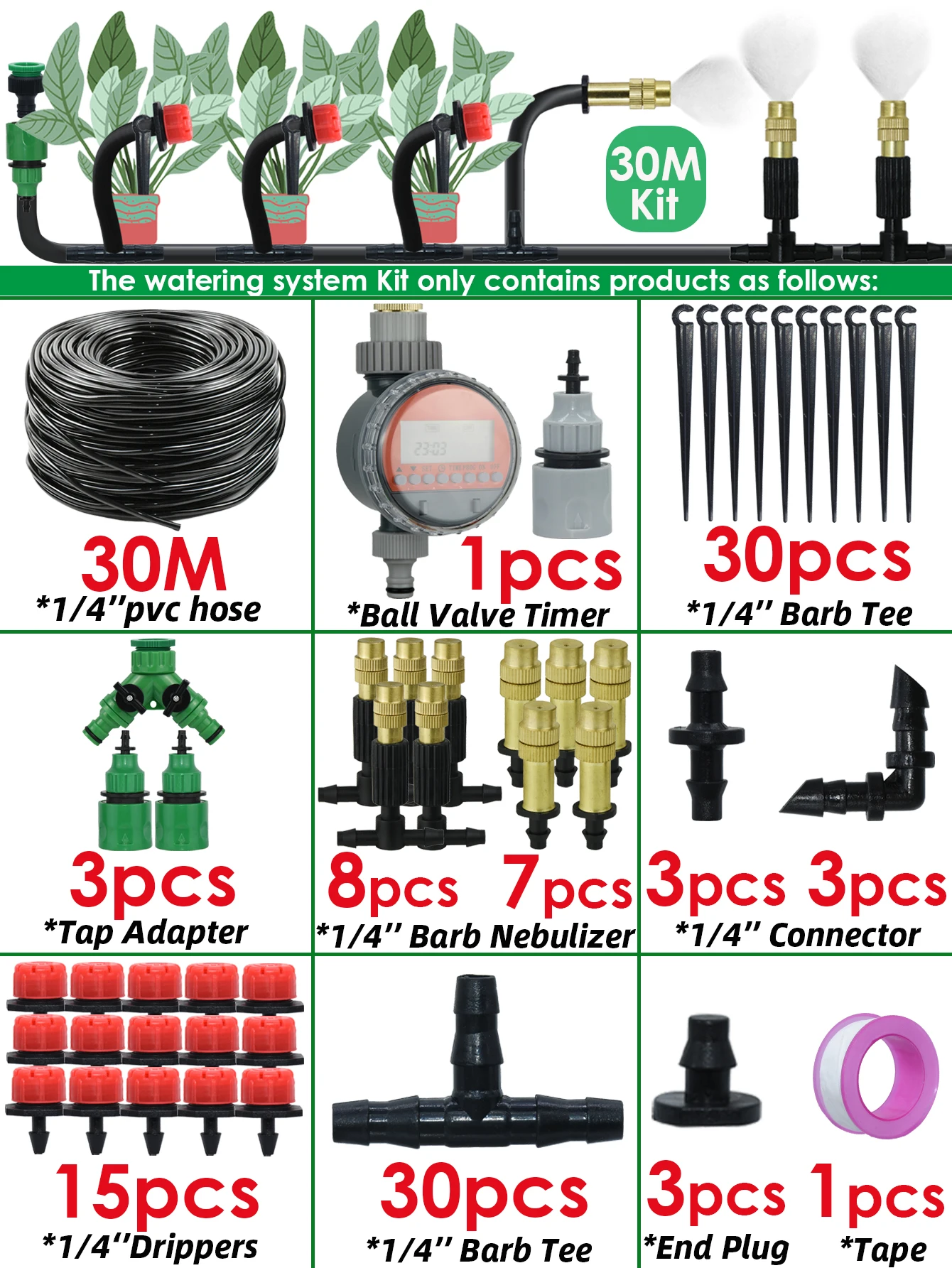 30M-Timer Water Kit
