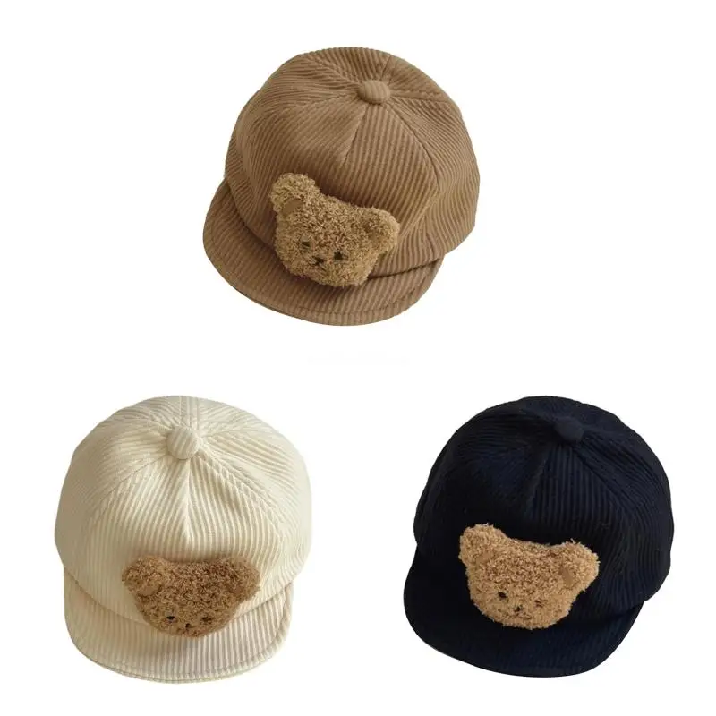 

Шляпа от солнца для малышей Бейсбольная кепка с плюшевым медведем для защиты от солнца Детская бейсболка Безопасная для кожи с