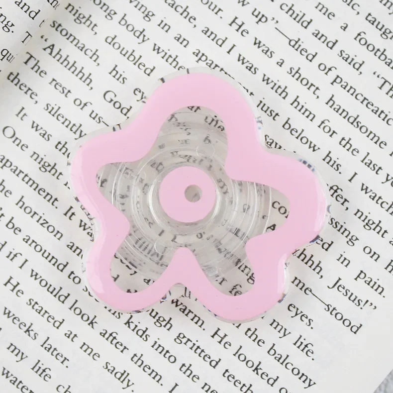 Poignée de téléphone portable florale mignonne posocket Tok fleur support de support de téléphone portable pour iPhone 15 14 support mobile béquille extensible pliable