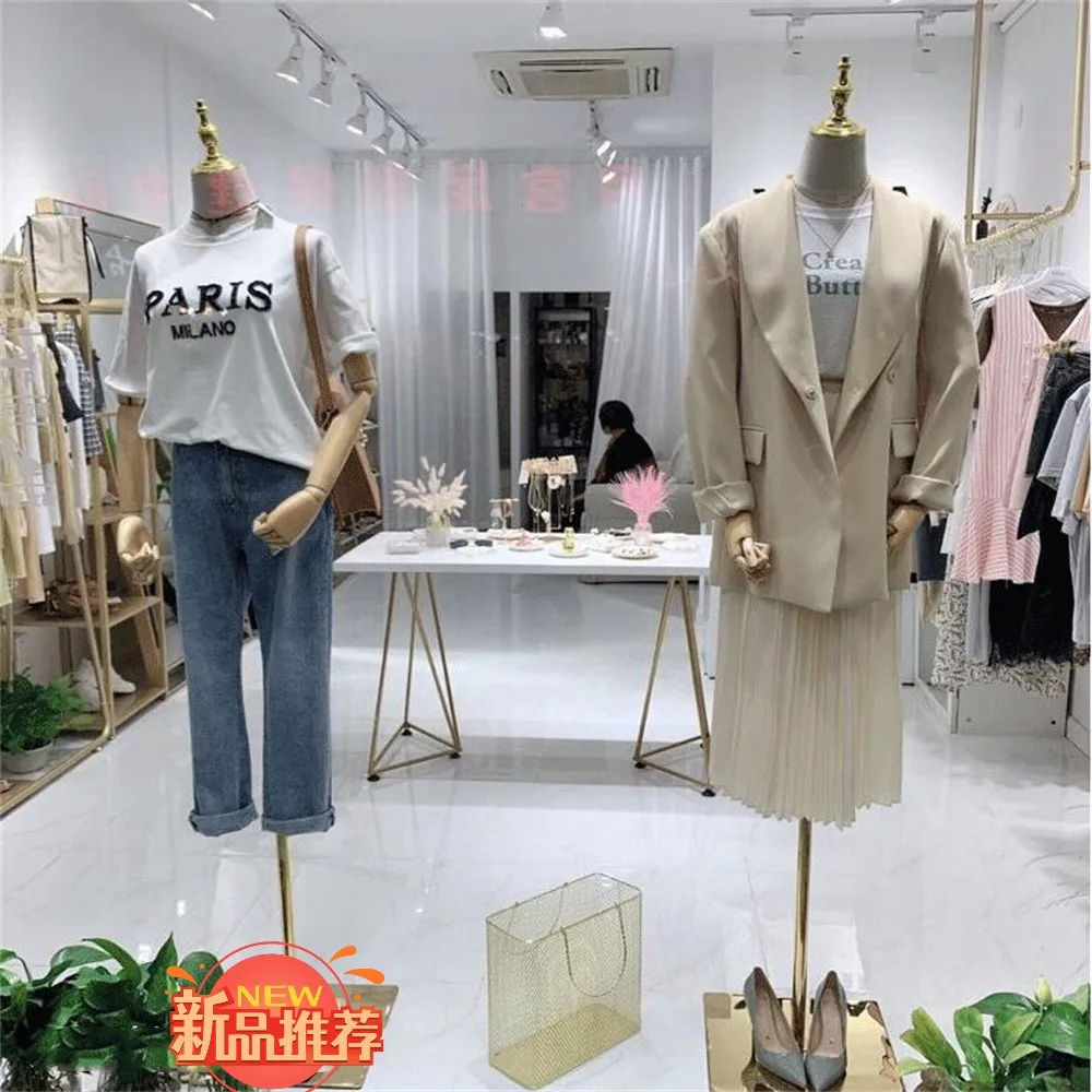 Plastic Linen Fabric Full Female Mannequin for Sewing Wedding Dress, Body Clothing Store, Metal Base Display, Cloth Art, E215