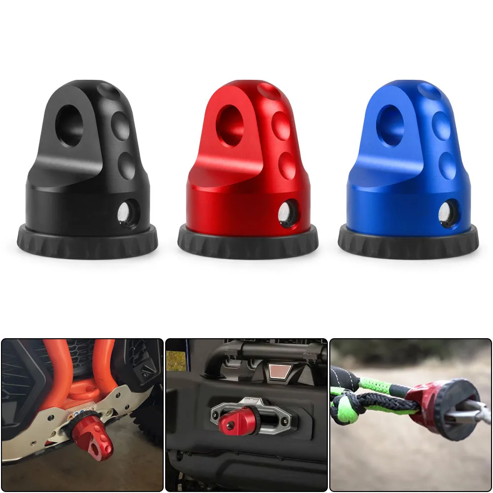 

Car Winch Hook Trailer Connector Quick Release Head Aluminum Winch Mount With Pin And Rubber Guard For ATV UTV SUV Pickup Truck