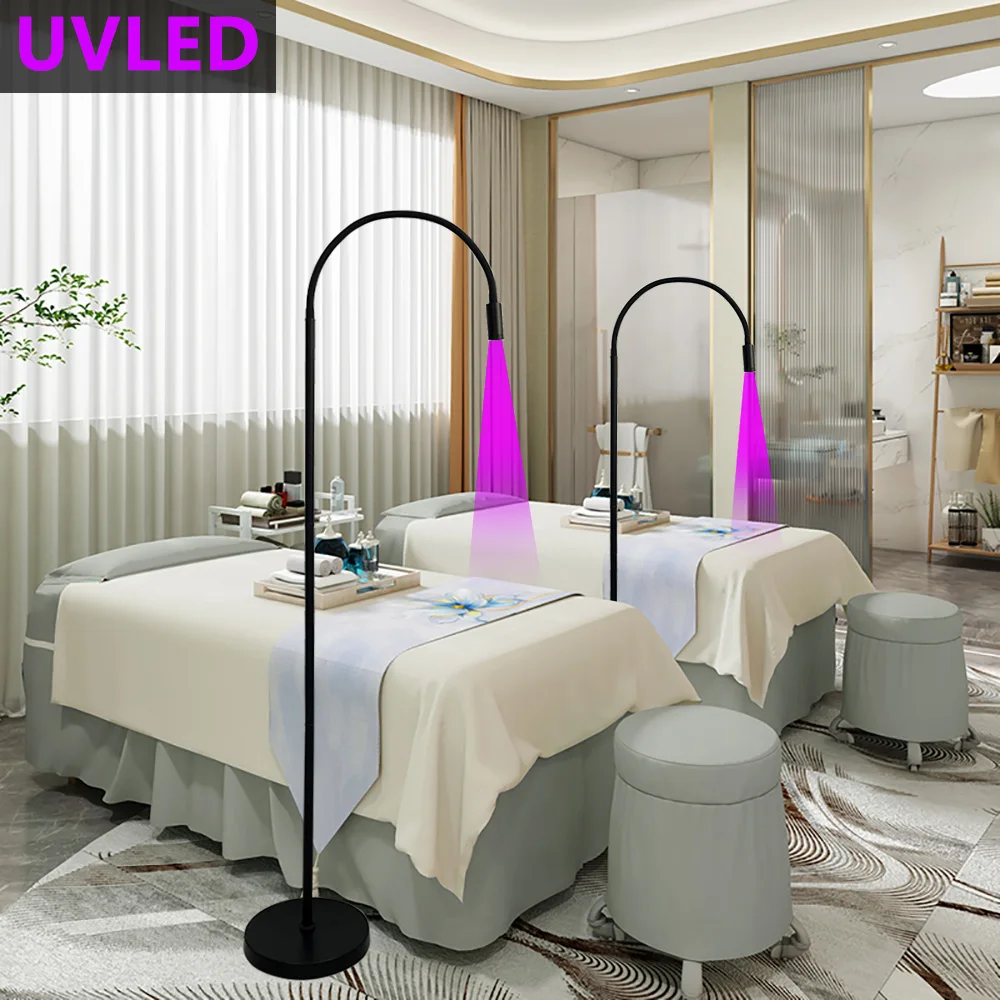 10W UV LED Curing Lamp Nail Polish Beauty False Eyelash Grafting UV Light  For DIY And Salon Nail Decoration Silent Foot Switch