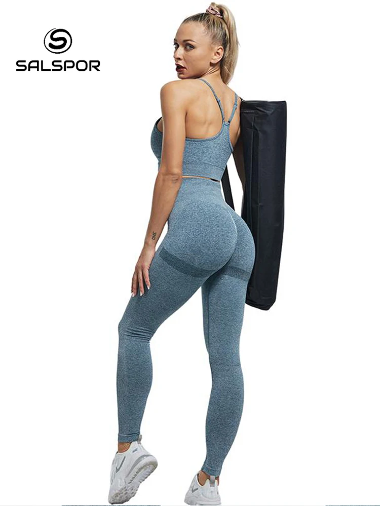 SALSPOR-Para Mujer, Leggings Push Up para Fitness, Mallas de Cintura Alta  con Efecto Glúteos de Burbuja, Moda Femenina Sexy en Ropa Deportiva, para