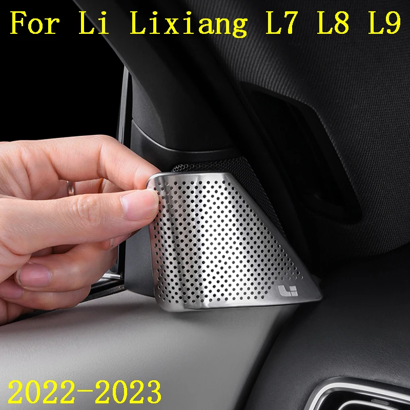 

For Li Lixiang L7 L8 L9 2022 2023 Car A-pillar Horn Cover Scratch Resistant Speaker Cover Triangular Horn Cover Auto Accessories