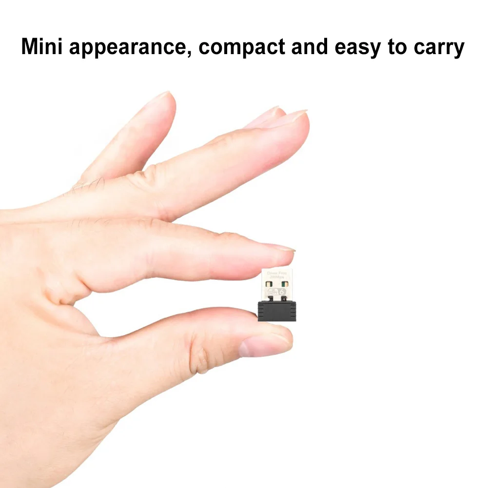WIFI6 USB WIFI Network Card Free Drive 2.4GHz USB Dongle Wi-Fi Adapter 802.11b/g/n/ax for PC/Laptop/Desktop
