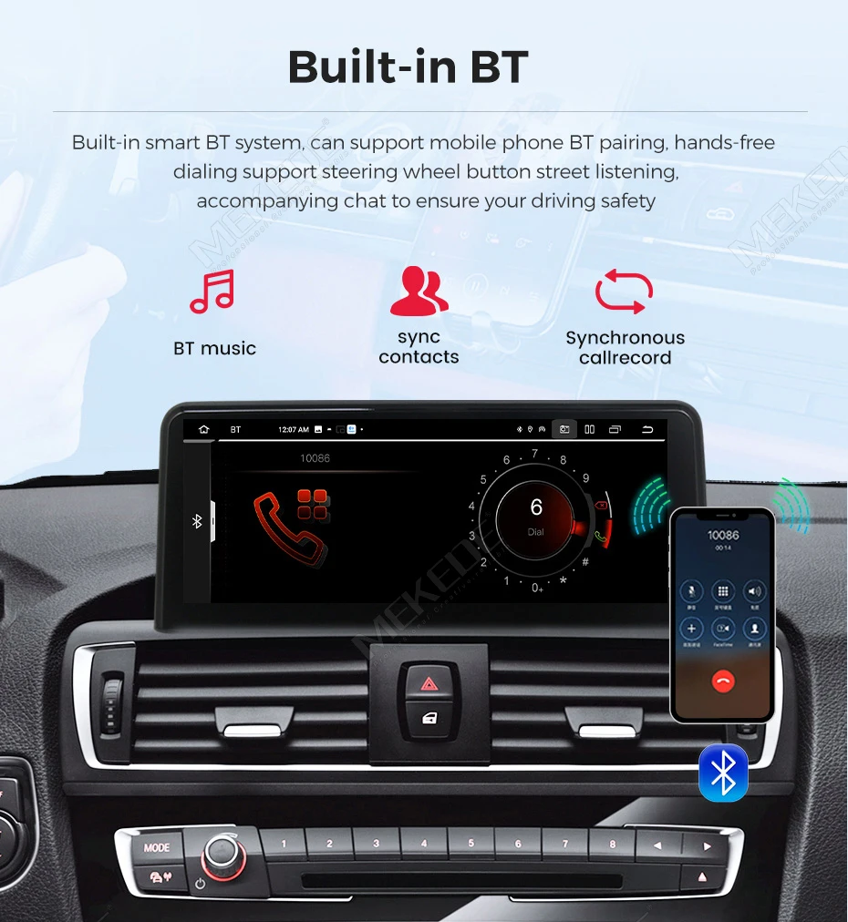 MEKEDE 128GB Android 14 CarPlay inalámbrico para BMW X1 E84 2009 - 2015 Reproductor multimedia para coche DSP Android Auto GPS 8 núcleos Autoradio 5