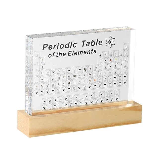 Periodic Table With Real Elements Inside, Real Elements Periodic Table, Tabla  Periodica Con Elementos Reales With Base - AliExpress