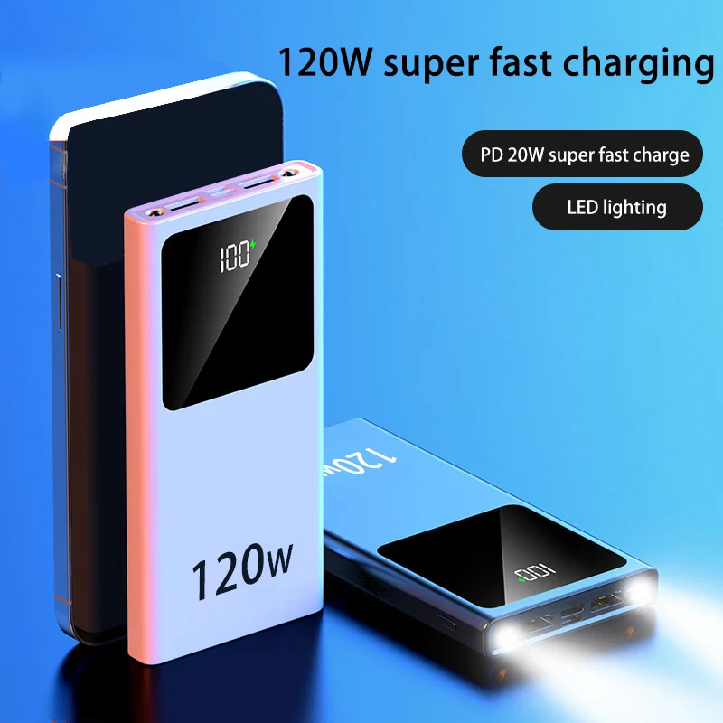5000-200000mah Power Bank 120w 22.5w Wireless Magnetic Charging Power Bank Style Random For Apple Huawei Xiaomi Samsung Phones 3