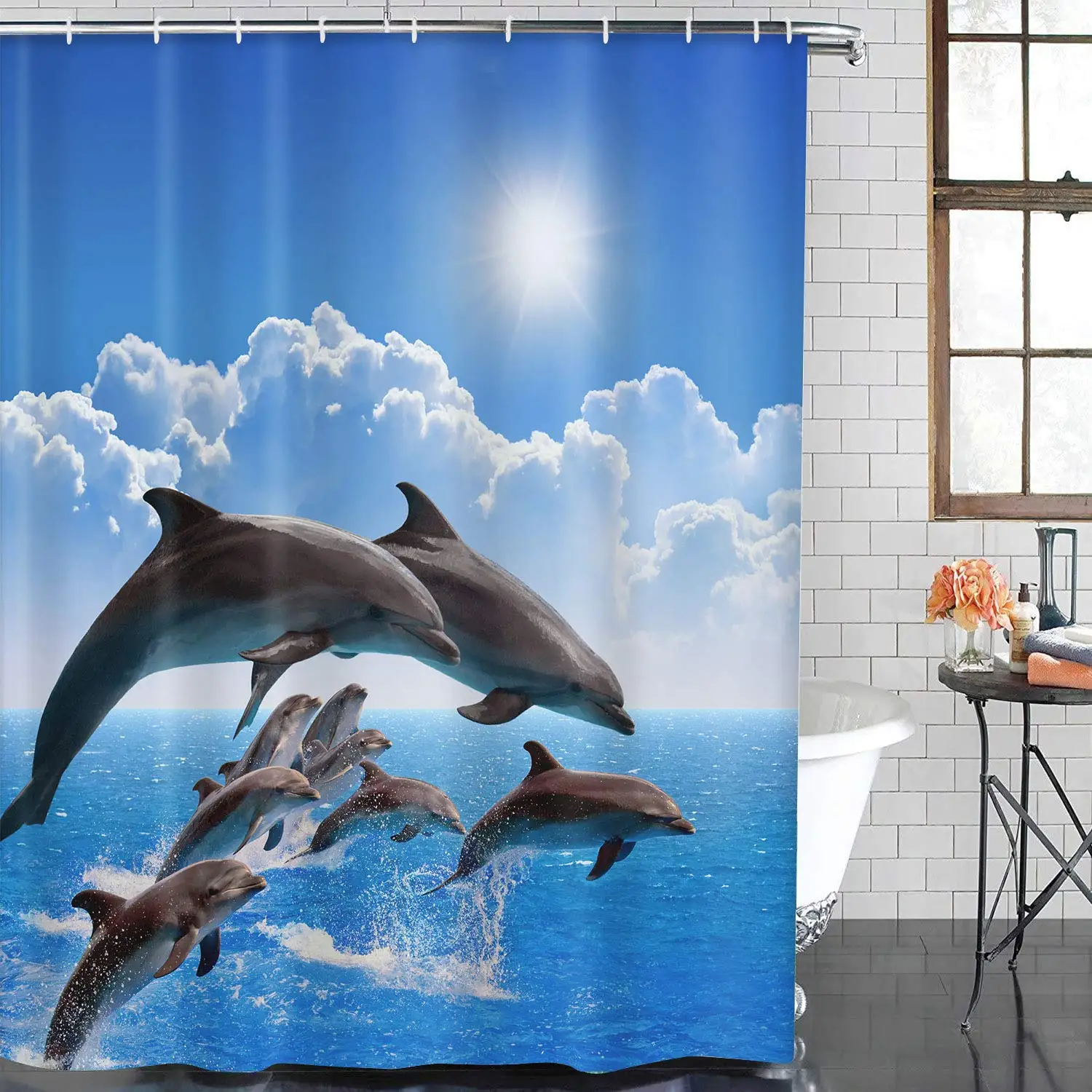 Dolphin Shower Curtain - Giftimart
