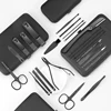 7/12/18/20/24PCS Set Professional Manicure Set Kits Stainless Steel Fingernail Toenail Clippers Set with Leather Portable Case 5