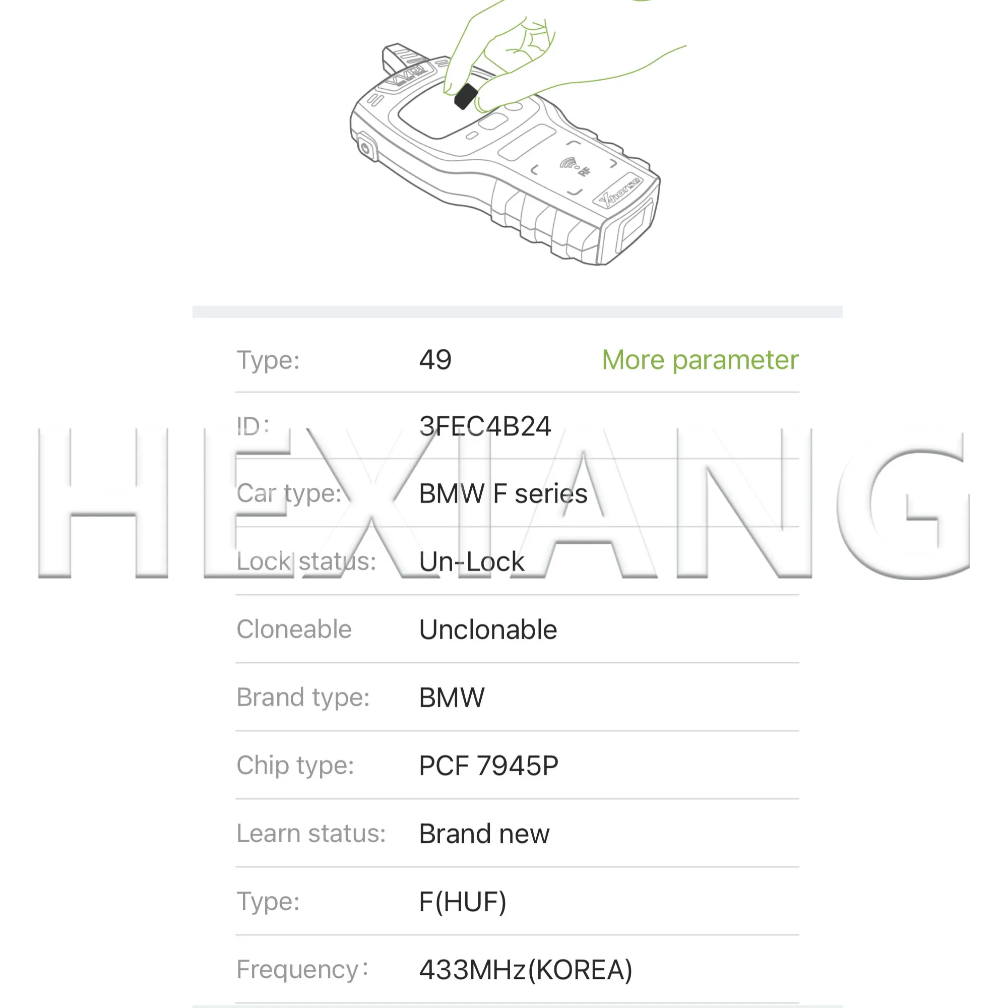 HE Korea Version IDGNG2 KR HUF5663 KO 433.92MHz ID49 PCF7945P Chip Proximity FEM Car Remote Key for BMW 3 5 Series X3 X5 X6