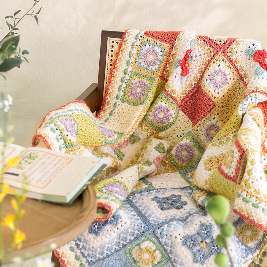 Susan's Family DIY Crochet Blanket Kit for Beginners Knitted