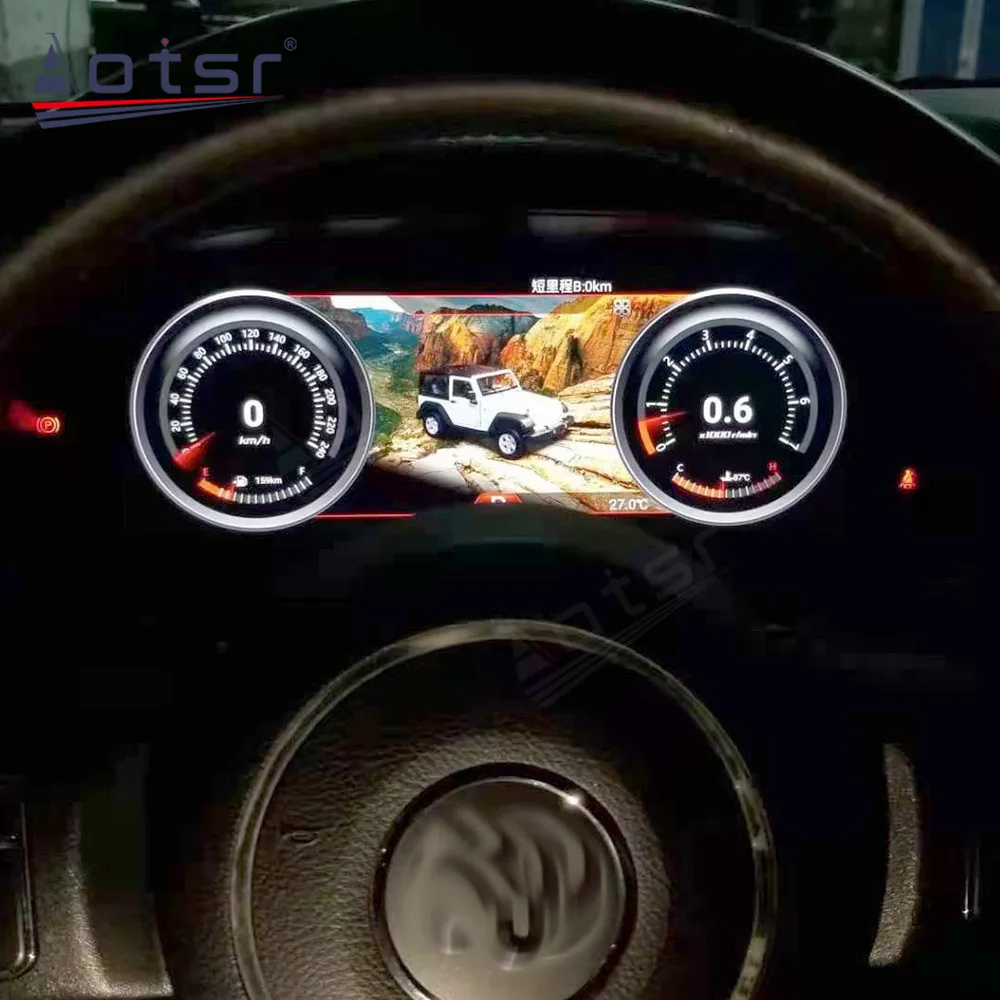 

LCD instrument For Jeep Wrangler 2010-2017 Meter Screen 12.3" Android 12 Car Dashboard Instrument Multimedia Car Navigation