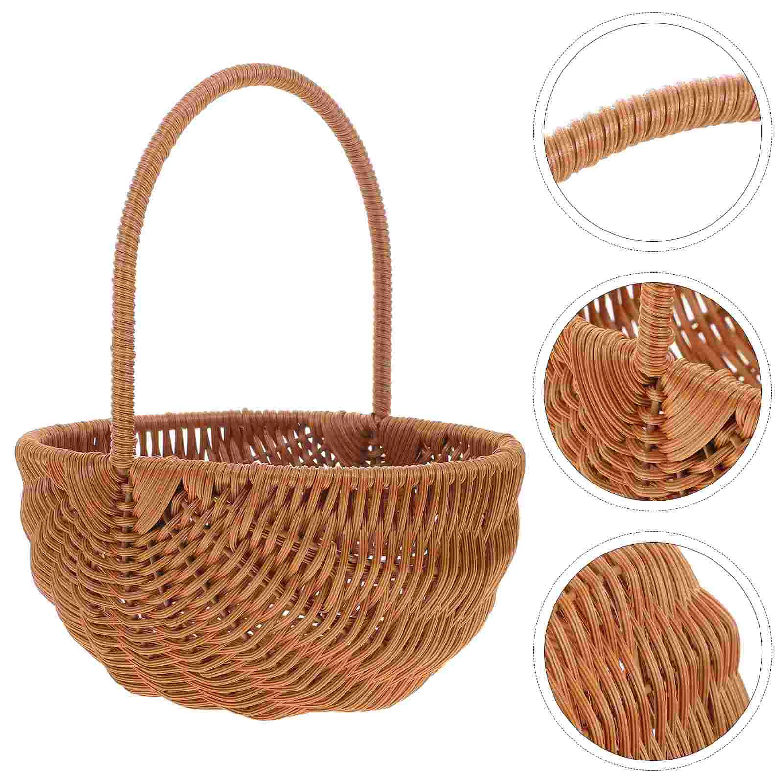 

Egg Baskets Woven Basket Candy Container Gift Storage Holder Eggs for Garden Party Favors