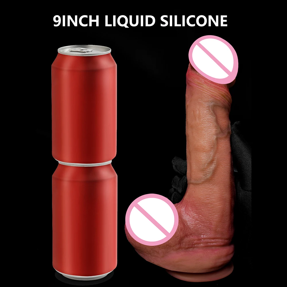 3 Sizes Realistic Soft Skin Feeling Dildo with Ball Suction Cup Penis Anal Sex Toy Huge Dick for Female Women Lesbain Gay Adult
