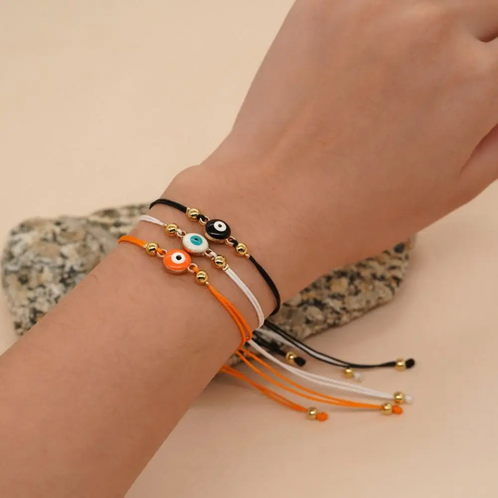 Bracciale Malocchio Con Ciondolo Mano E Zirconi | Gioiello Portafortuna Regolabile Per Donne | Catena Tennis In Ottone