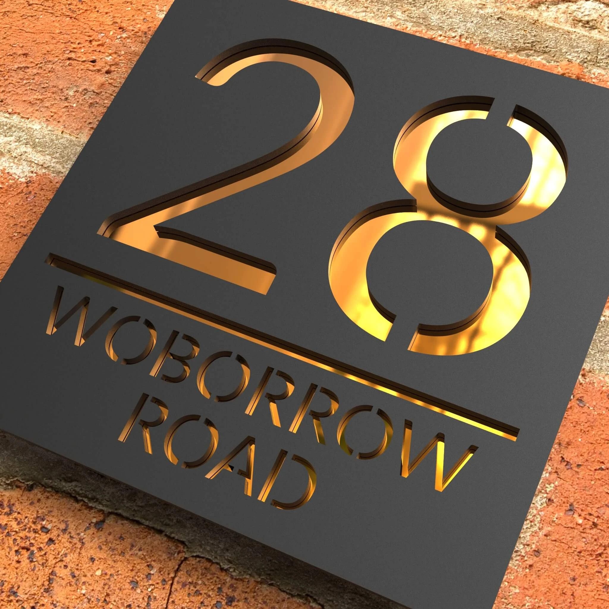 House Name Plate 3D floating carving acrylic material outdoor house number street sign house number signs house numbers number plate 3d acrylic wall signs