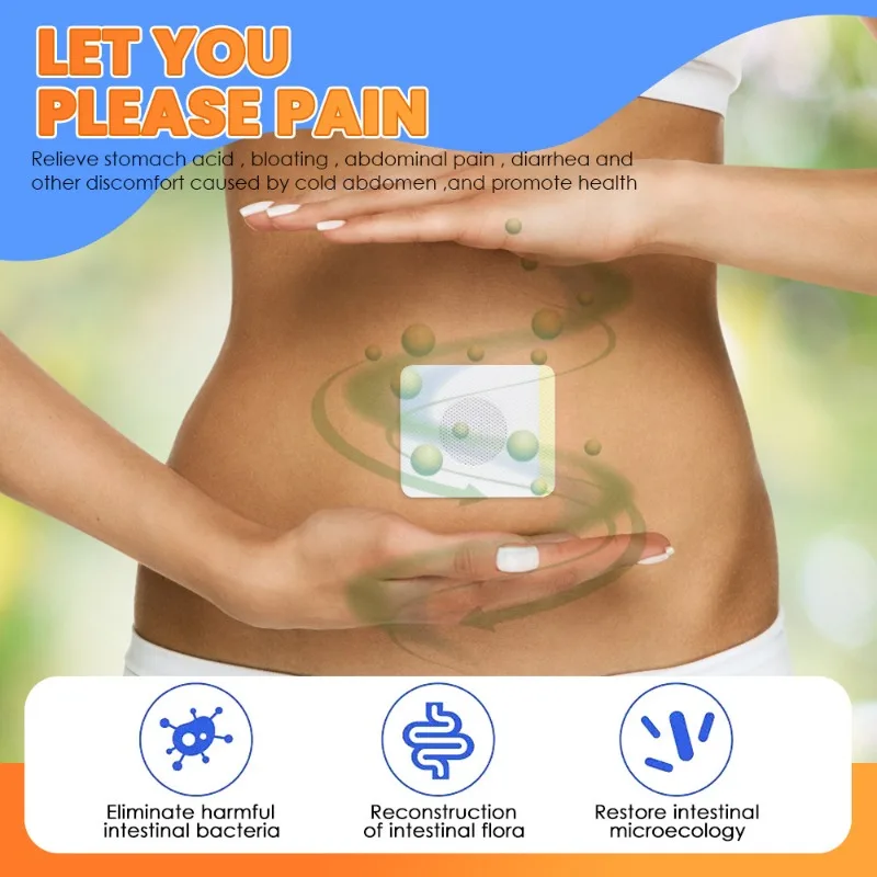Stomach Pain Patch Stomachache Gastritis Treatment Colitis Patch Gastrointestinal Digestive System Problems Plaster Health Care slimming patch