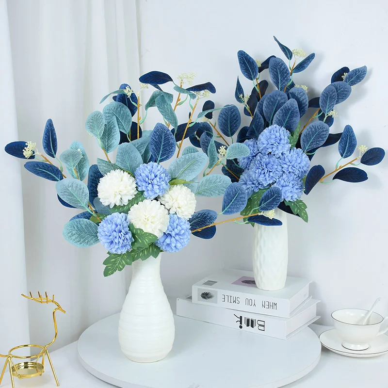

1 Bouquet Nordic Artificial Flowers Silk Fake Flowers Plant Bridal Wedding Anemone Bouquet Home Party Living Room Table Decorati