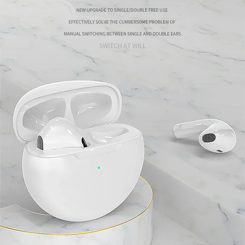 Air Pro 6 TWS Wireless Headphones with Mic Fone Bluetooth Earphones Pods Sport EarPods Running Earpieces for Xiaomi Pro6 Earbuds 6